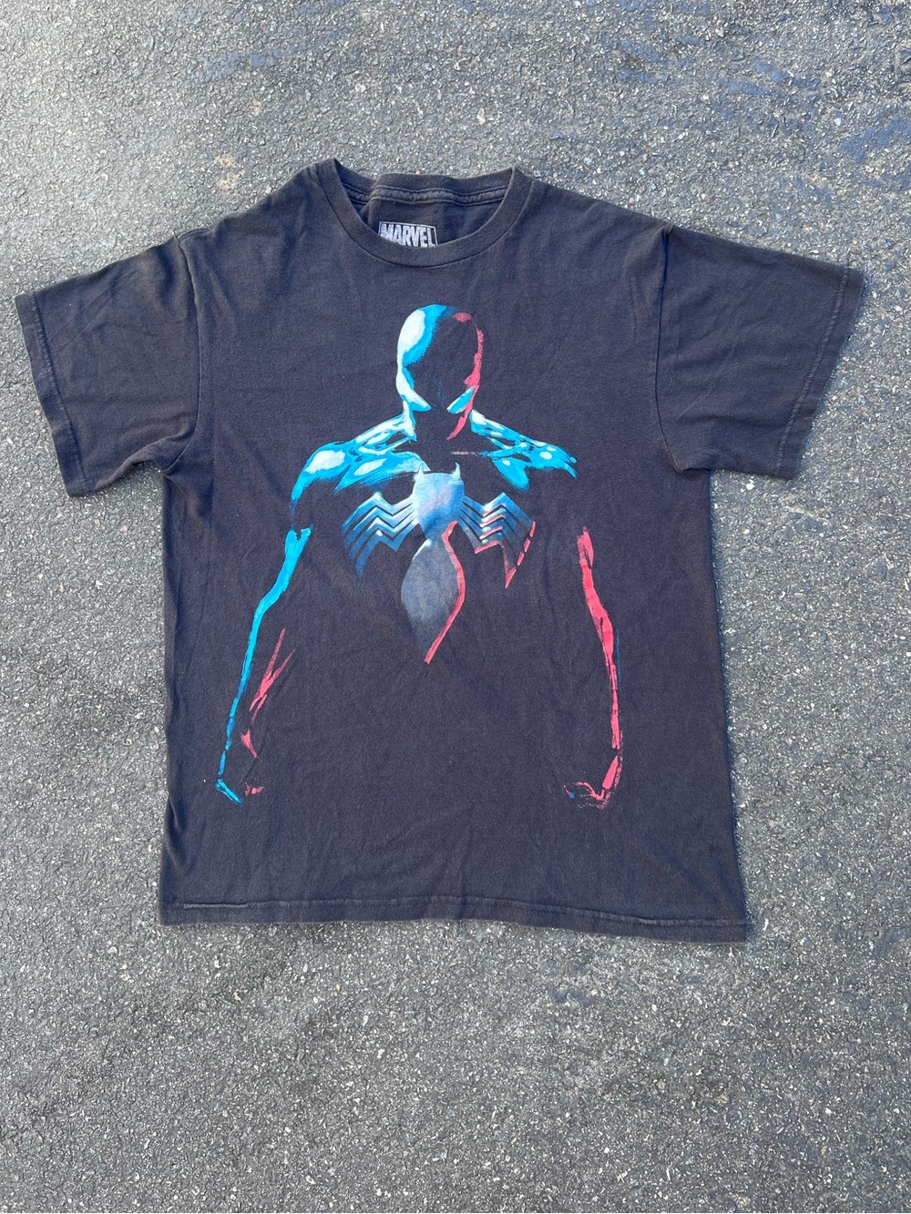 Marvel Mad Engine Venom Spider-Man Symbiote 3D Graphic T-Shirt, Black,